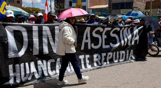 Der peruanische Praesident wurde bei einer oeffentlichen Veranstaltung von einem