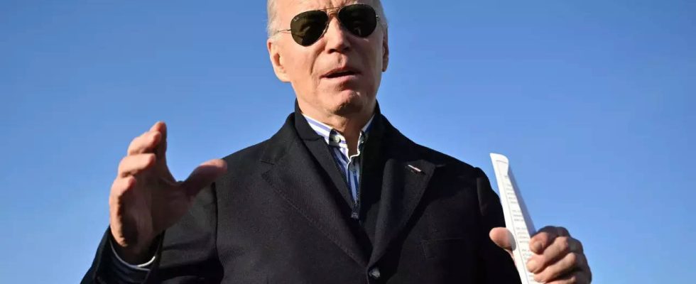 Joe Biden startet Wahlkampf stellt Ex Praesidenten mit Nazis gleich