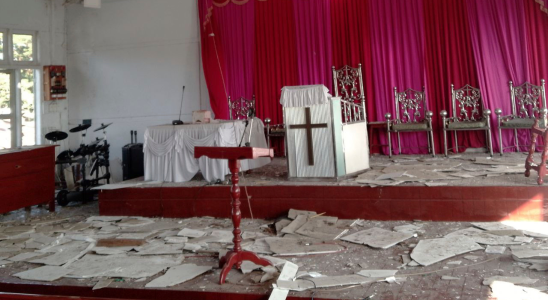 Kirchen Tempel und Kloester werden in Myanmar regelmaessig von Luftangriffen