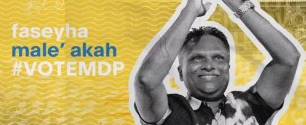 Malediven Adam Azim von der Maledivischen Demokratischen Partei gewinnt die
