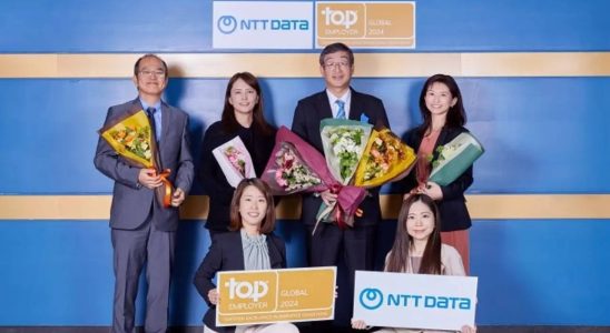 NTT Data – Globaler Top Arbeitgeber 29 Laender ausgezeichnet