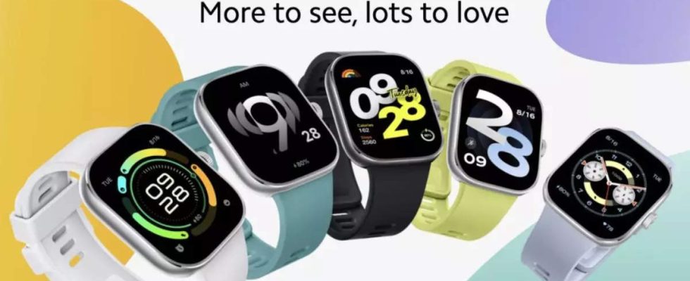 Redmi Watch 4 Smartwatch mit 20 Tagen Akkulaufzeit weltweit eingefuehrt
