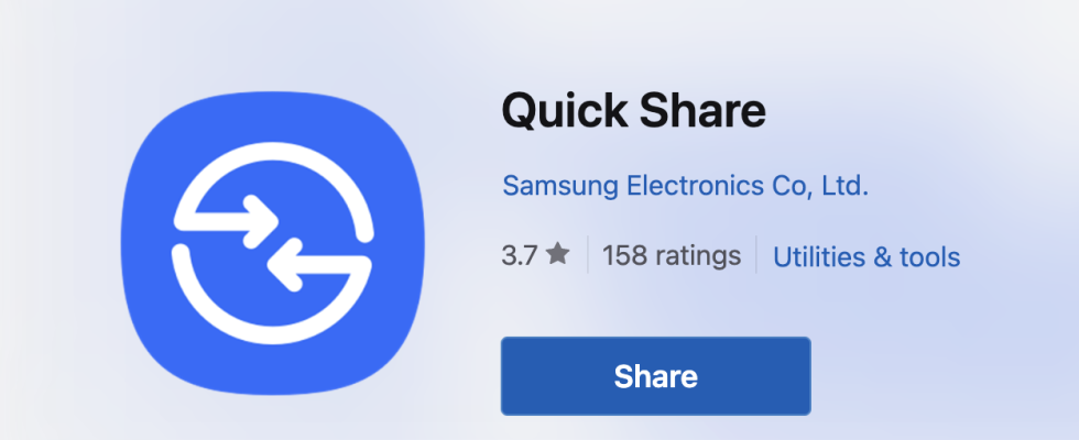 Samsung hat seine Quick Share App fuer Windows aktualisiert aber moeglicherweise