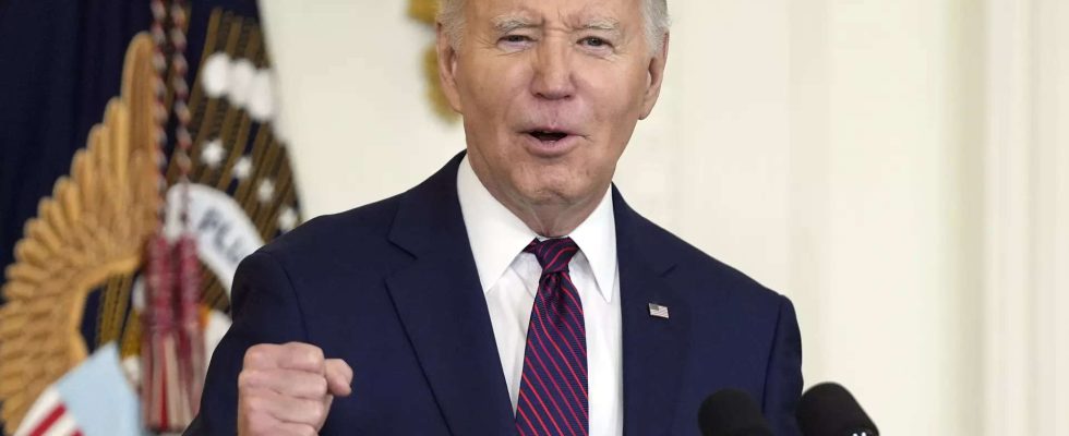 Taeuschender Robocall Joe Biden Imitator fordert Waehler in New Hampshire auf