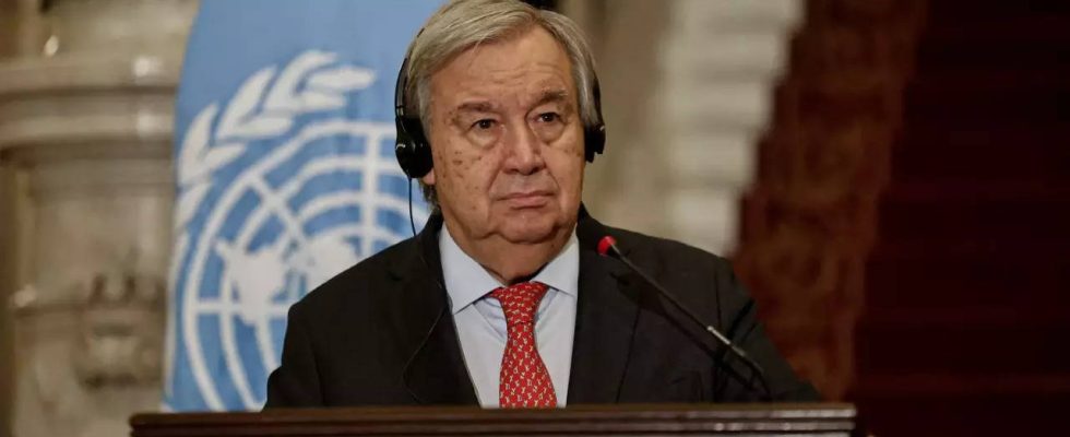 UN bestrafen am „Terror beteiligte Mitarbeiter Guterres