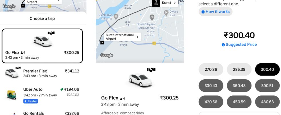 Uber testet flexiblen Preisservice in ueber einem Dutzend indischen Staedten