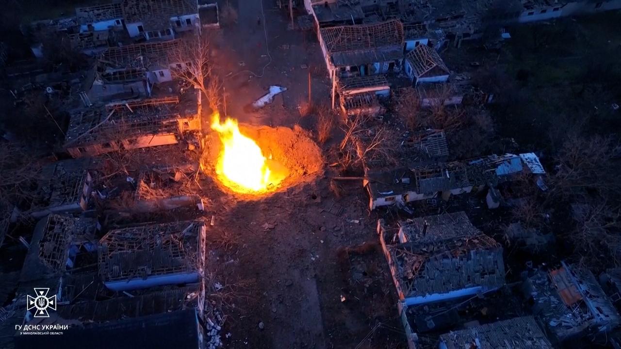 Beeld uit video: Opnieuw Russische rakettenregen op Oekraïense steden