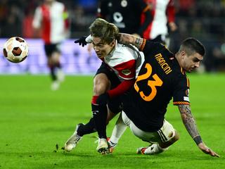 Gehavend Feyenoord blijft steken op gelijkspel tegen AS Roma in Europa League
