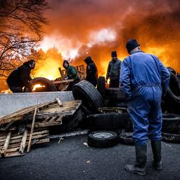 A67 an der belgischen Grenze wegen Bauernblockade immer noch gesperrt