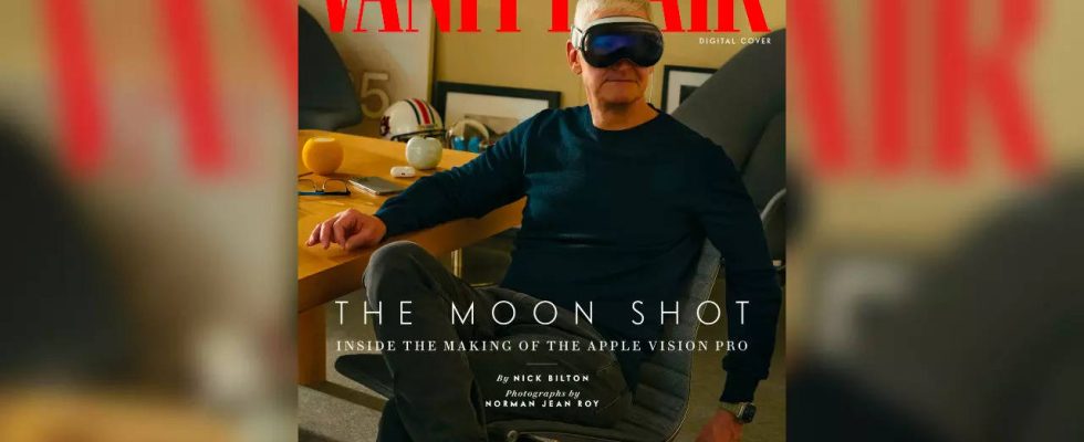 Apple CEO Tim Cook auf dem Cover des Vanity Fair Magazins mit