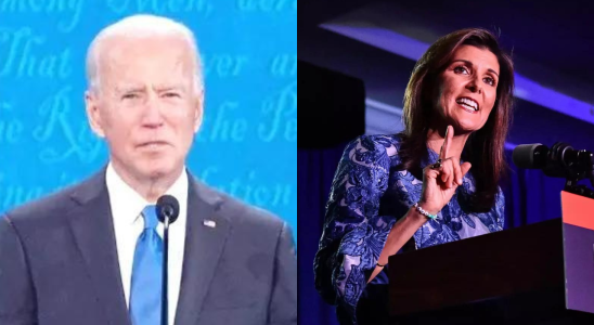 Biden und Haley verteidigen sich gegenseitig gegen den tobenden Trump
