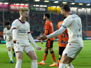 Koploper PSV komt snelle achterstand te boven en wint ruim bij FC Volendam