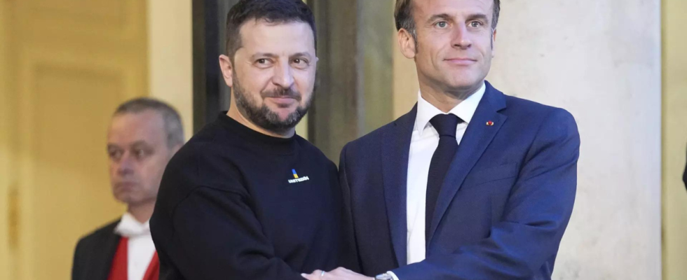 Der ukrainische Politiker Selenskyj wird Sicherheitsabkommen mit Deutschland und Frankreich