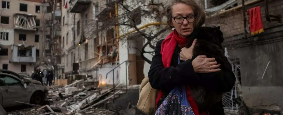 Die zweitgroesste Stadt der Ukraine Charkiw macht trotz russischer Angriffe