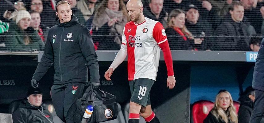 Feyenoord Spieler Timber scheint eine schwere Gehirnerschuetterung erlitten zu haben