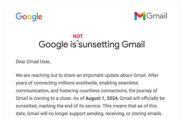 Google stellt die grundlegende HTML Ansicht von Gmail aber nicht Gmail