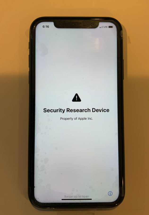 Ein iPhone-Sicherheitsforschungsgerät.