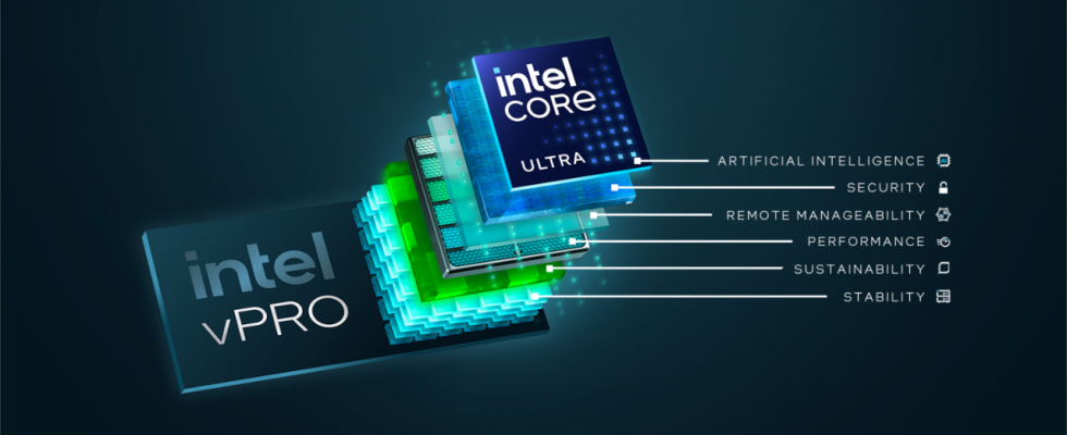 Intel stellt vPro Plattform fuer kommerzielle PCs mit Core Ultra Prozessor vor