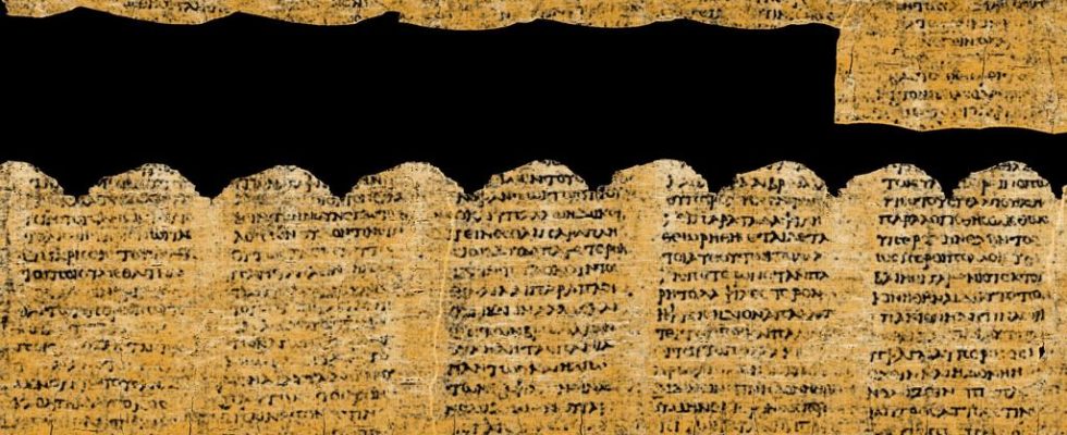 KI hilft Forschern verkohlte roemische Textrollen nach 250 Jahren zu