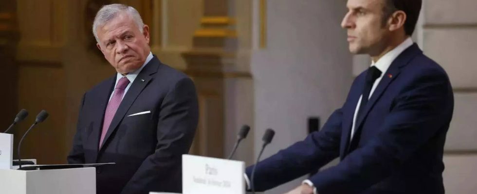Macron sagt die Anerkennung eines palaestinensischen Staates sei fuer Frankreich