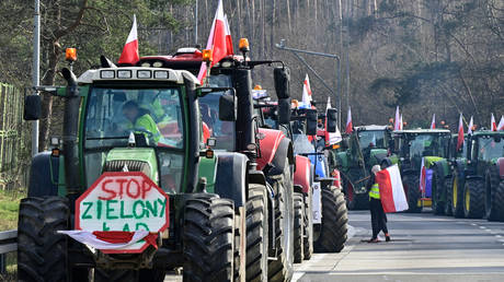 Polnische Bauern blockieren Autobahn nach Deutschland VIDEO – World