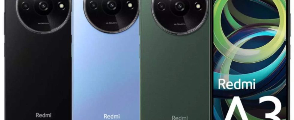 Redmi A3 Smartphone mit HD Display 5000 mAh Akku auf den Markt gebracht Preis