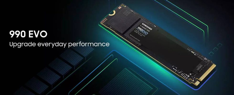 Samsungs neue 990 EVO SSD bietet 1 TB Speicher fuer