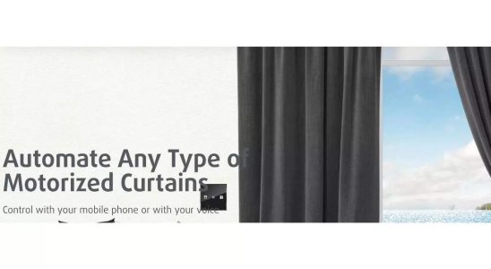 Smart Node bringt WiFi faehigen Vorhangmotor „Curtain Flow auf den Markt