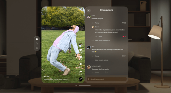 TikTok bringt eine „neu konzipierte App fuer Apple Vision Pro