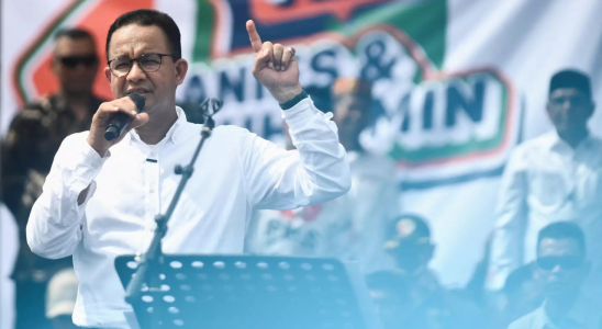 Wahl in Indonesien Kandidaten veranstalten letzte Wahlkampfkundgebungen