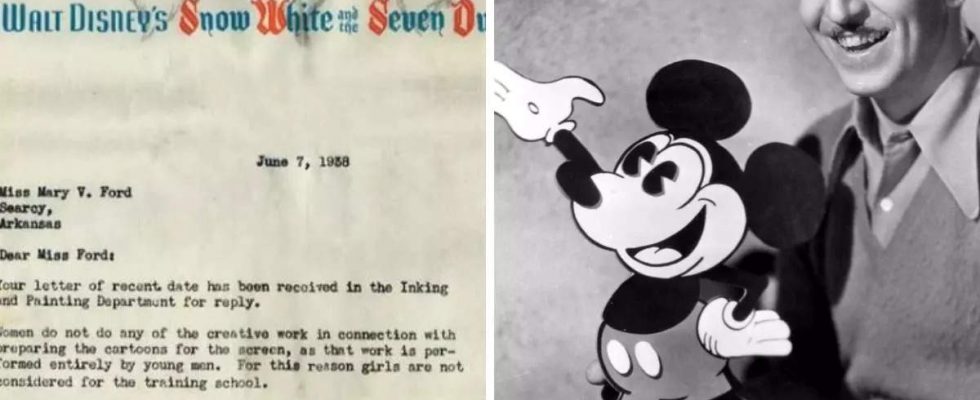 Walt Disney lehnt Stellenbewerbung einer Frau im Jahr 1938 ab