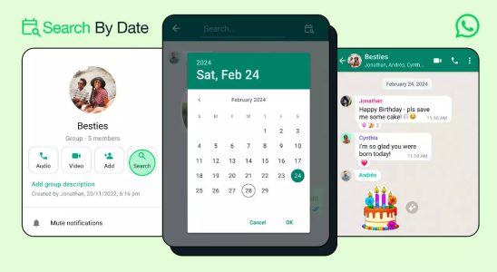 WhatsApp fuehrt die Funktion „Suche nach Datum fuer Android Benutzer ein