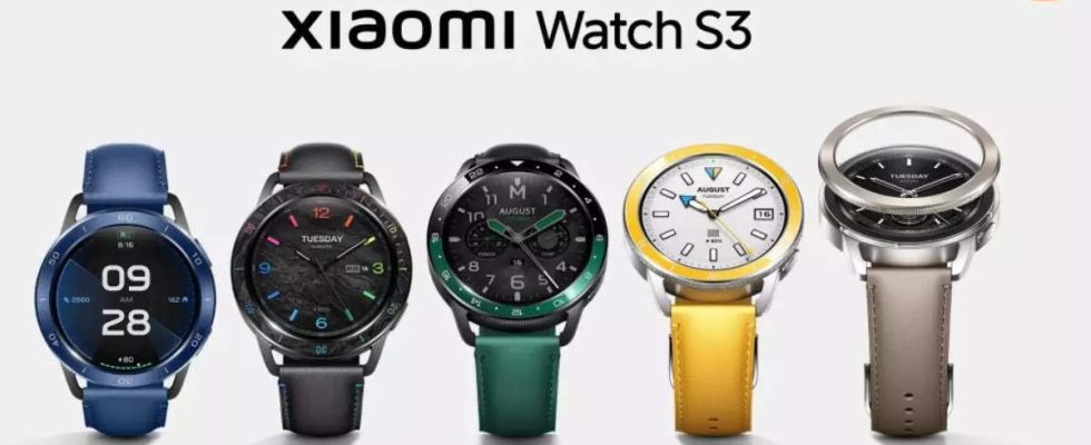 Xiaomi Watch S3 Smartwatch mit austauschbaren Blenden eSIM Unterstuetzung gestartet