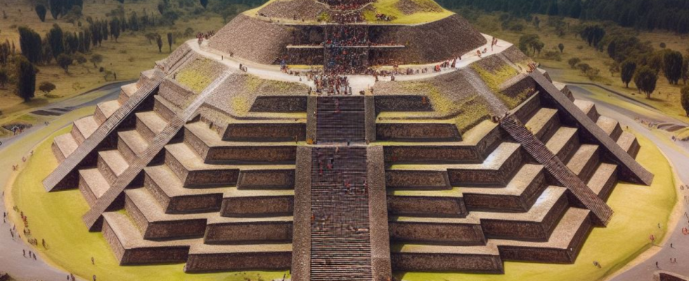 3000 Jahre alte antike Zeremonienpyramide in Zentralmexiko enthuellt