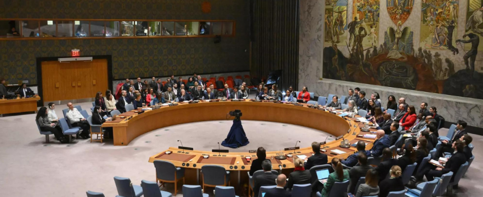 Abstimmung im UN Sicherheitsrat ueber neuen Waffenstillstand in Gaza auf 25