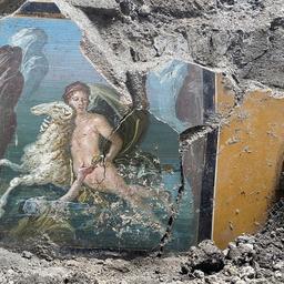 Archaeologen finden Wandgemaelde mit mythologischen Zwillingen in Pompeji Im Ausland