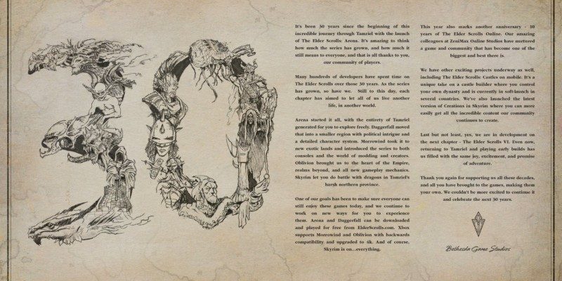 Bethesda gibt ein kleines Update zu The Elder Scrolls 6
