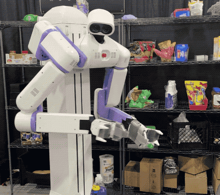Der fahrbare Humanoid von Reflex Robotics ist hier um Ihnen