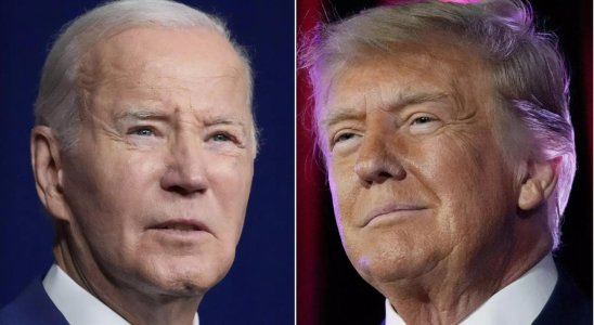Donald Trump fordert Joe Biden zu einer Debatte zur US Praesidentschaftswahl