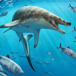 Fossilien einer riesigen praehistorischen Meereseidechse mit messerscharfen Zaehnen entdeckt