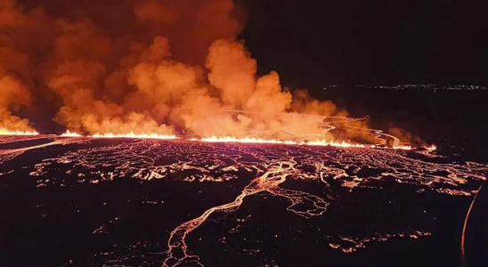 Island Lava fliesst nach dem vierten Ausbruch seit Dezember langsam