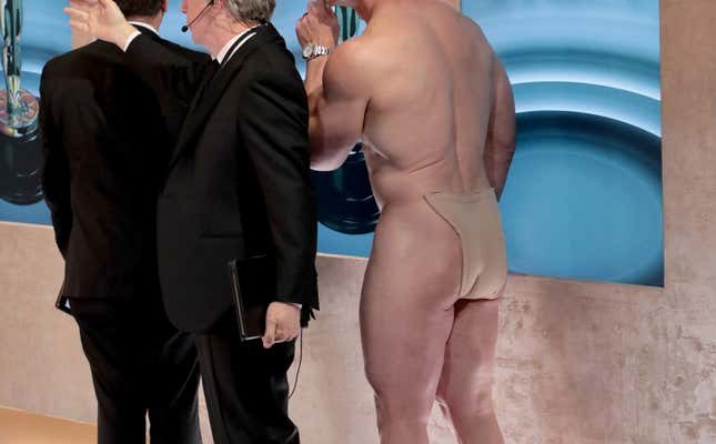 John Cena trug als „Flitzer der Oscars eine „fleischfarbene Tasche