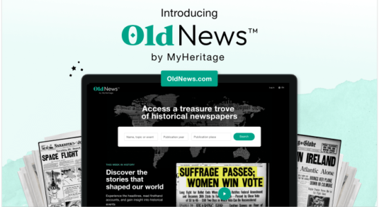 MyHeritage stellt erstmals OldNewscom vor und bietet Zugriff auf Millionen