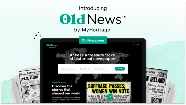 MyHeritage stellt erstmals OldNewscom vor und bietet Zugriff auf Millionen