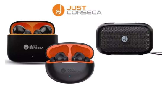 Nur Corsea Soundwave und Skybeats TWS Ohrhoerer tragbarer Bluetooth Lautsprecher Albatross auf