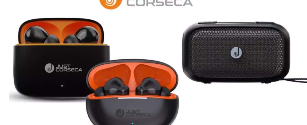 Nur Corsea Soundwave und Skybeats TWS Ohrhoerer tragbarer Bluetooth Lautsprecher Albatross auf