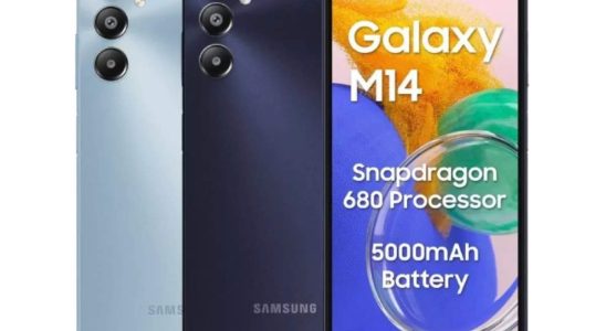 Samsung Galaxy M14 4G mit Qualcomm Chipsatz 5000 mAh Akku auf den Markt
