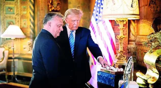 Trump empfaengt den populistischen Premierminister Ungarns in seinem Haus in