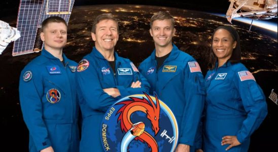 Vier neue Astronauten reisen fuer einen sechsmonatigen Aufenthalt zur Internationalen