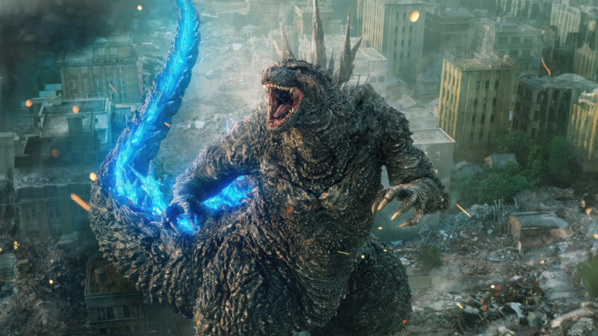 Godzilla Minus One steht in der Stadt